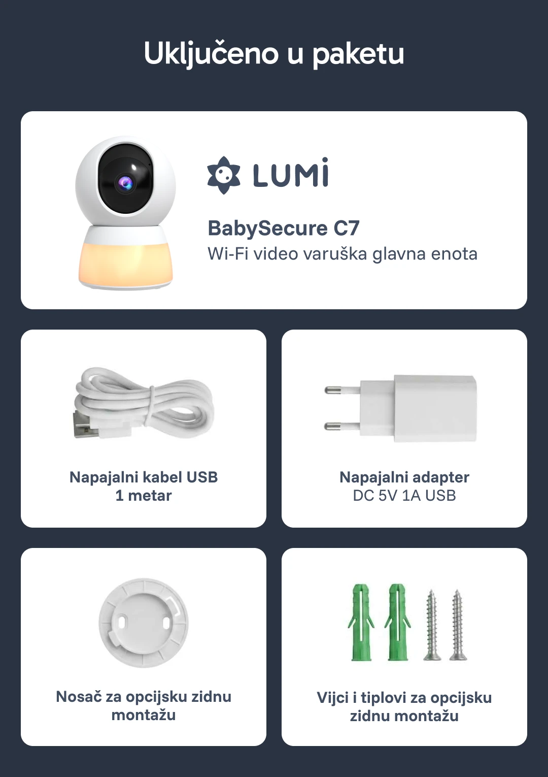 Lumi BabySecure C7 44 Lumi BabySecure C7 44 Elektronska varuška